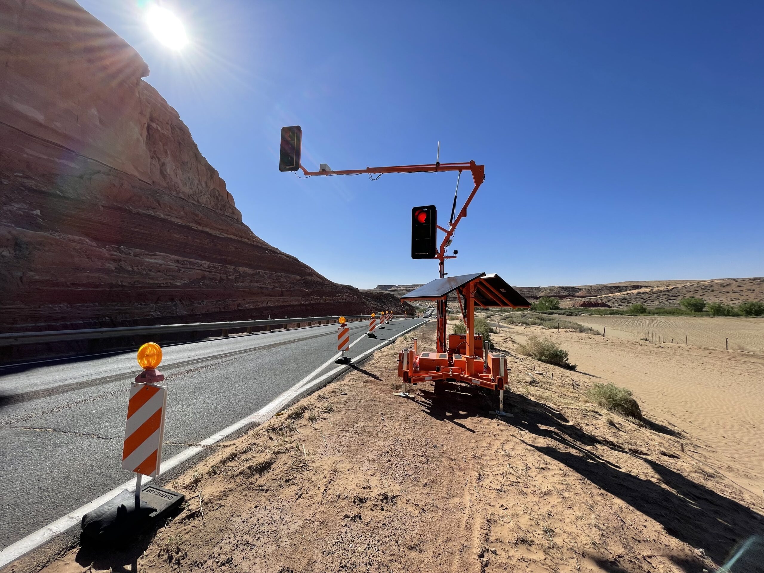 Solar-Powered Traffic Control